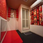 ハプバーといえばの真っ赤な空間